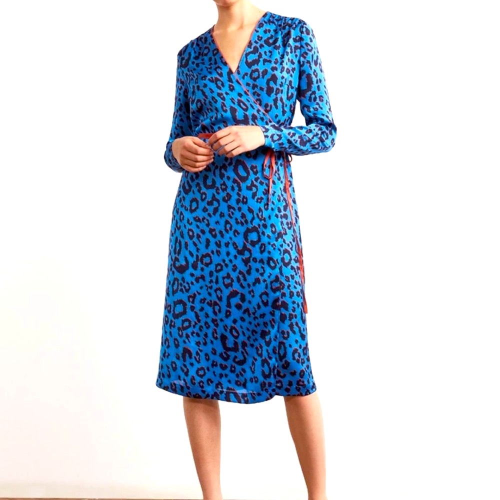Kitri Studio Maya Animal Print Wrap Dress